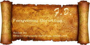 Fenyvessy Dorottya névjegykártya